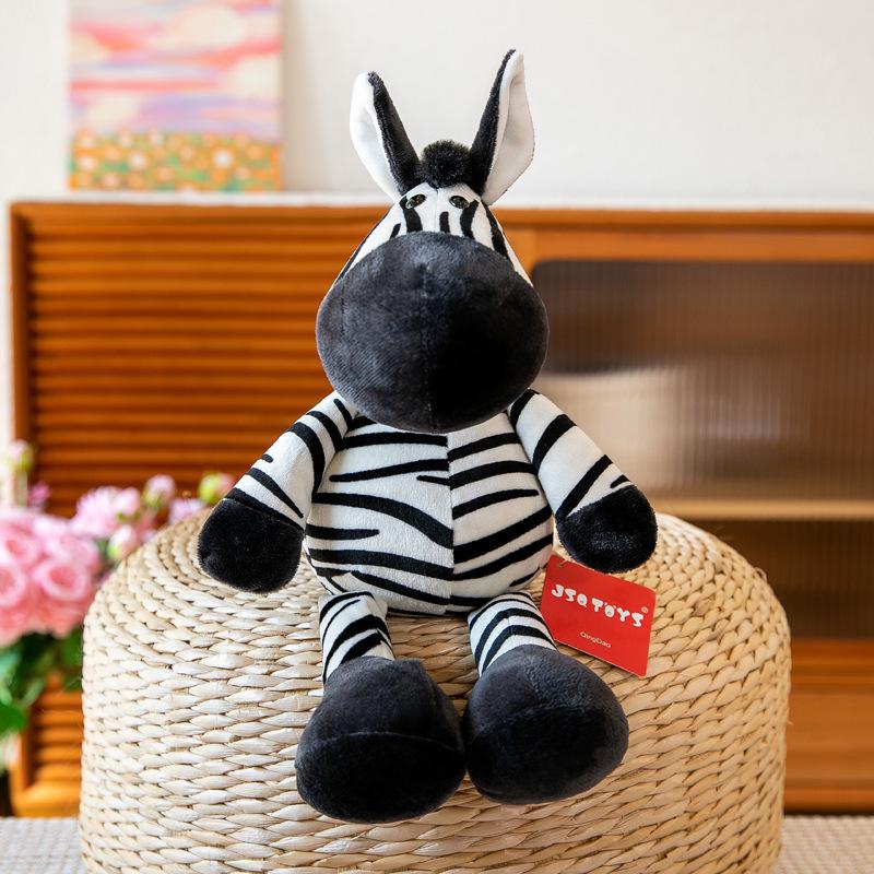 Jungle Animal Plush Toys: Elephant, Monkey, Tiger, Lion, Giraffe