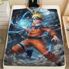 1Pc Naruto Print Flannel Blanket, High quality Comfortable for All Seasons, Home Decor, Warmth and Comfort, Perfect for Christmas Gifts