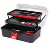 3-Layer Waterproof Fishing Tackle Box with Lock Closure,Multiple Compartments for Lures and Gear, Ideal for Camping and Fishing, Fishing Gear