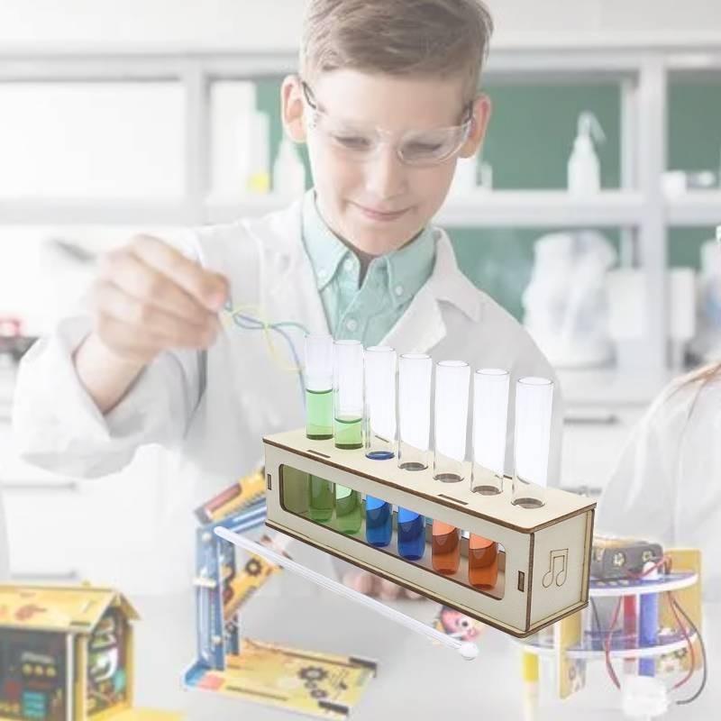 Colorful Music Bottle Wooden Diy Science Experiment Kit For Kids Elementary School Students