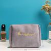 Velvet Makeup Bag Set: High-Capacity, Four-Piece Luxury Cosmetics Storage