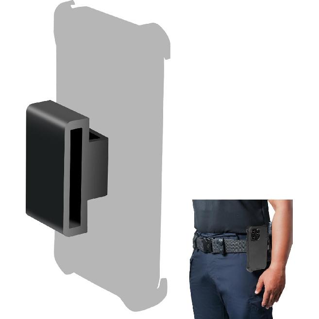 Police Heavy Duty Tactical Belt Phone Holder Attachment,Clip That Securely Holder The Phone to The Belt(Black)