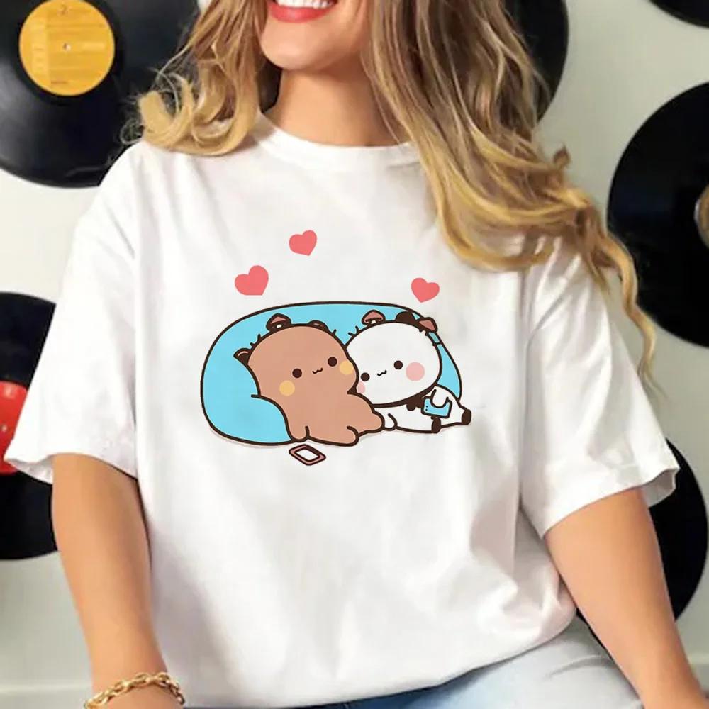 Bubu and Dudu Cartoon Tee Women Manga Top Female Funny Clothes Short Sleeves T Shirt Harajuku Graphic Top Casual Tee