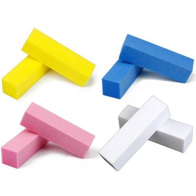 2 pezzi riutilizzabili per nail art, lucidatura, levigatura, blocco di punte per unghie, manicure e pedicure, spugna per ombreggiatura