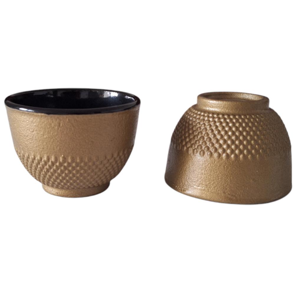Cast Iron Kettle 0.8L Infuser Tea Strainer + 2 Cups + Tray