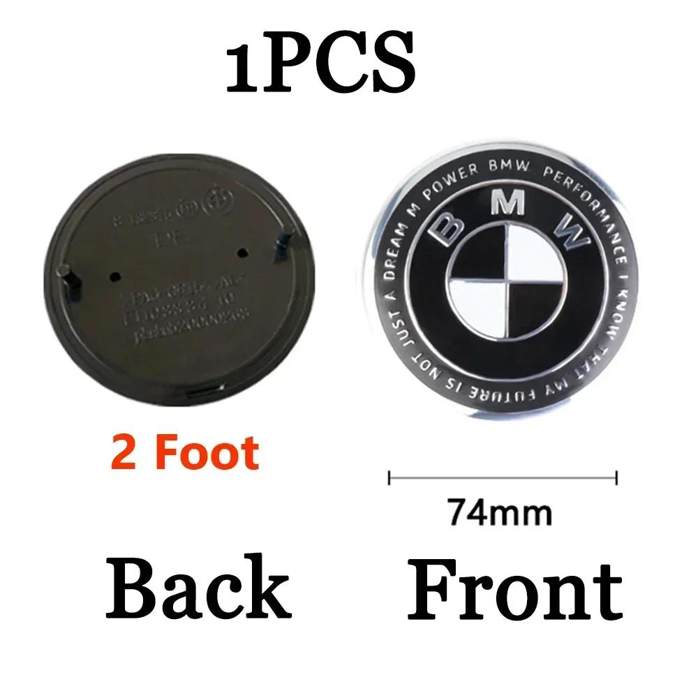 74/82mm Car Hood Front Rear Trunk Emblem Badge Replacement For BMW E36 E46 E53 E90 E60 E61 E93 E87 X1 X3 X5 X7 F30 F20 M F10 E28