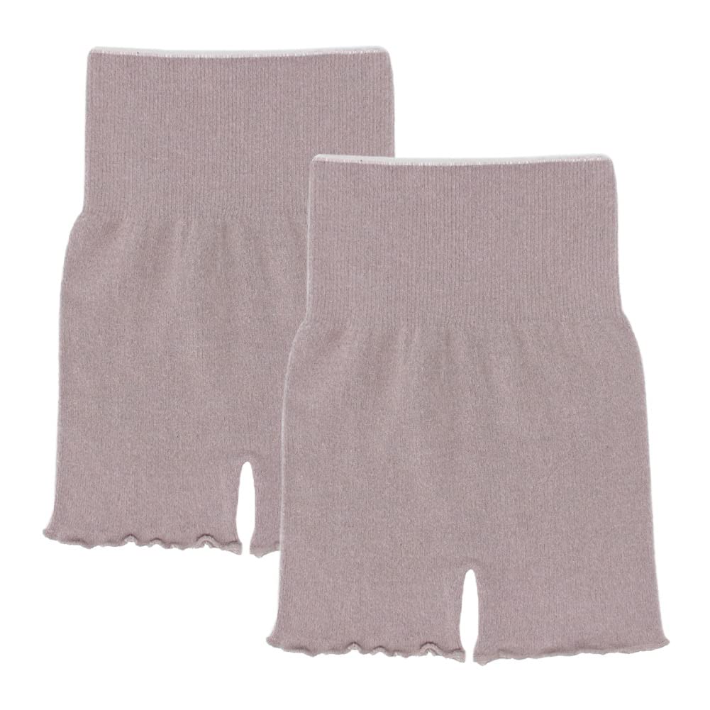 Two Hatch Fluffy Belly Warmer Set of Intestinal Cold High S116seta Mauve Pink Pants, 2, Warmth, Health, Protection, Waist, F,