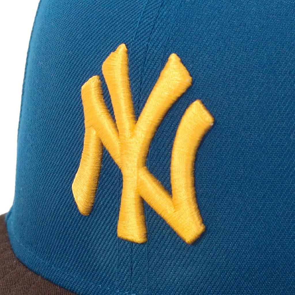 New Era newera Cap 59FIFTY 70923198 NER36C4705 MLB New York Yankees NY BlueBurntwood Blue 7 18 SIDE PATCH 2-Tone UNDER VISOR SNEAKERS ONSPOTZ