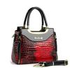 Women‘s Crocodile Pattern Tote Bags with Top Handle Crossbody Purses Handbag and Purse Faux Patent Leather Top-handle Work Shoulder Satchel  for Women