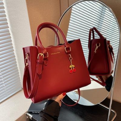 Hoogwaardige Kleine Tas met Textuur en Grote Capaciteit Handtas voor Bruiloft Bruid Crossbody Tas