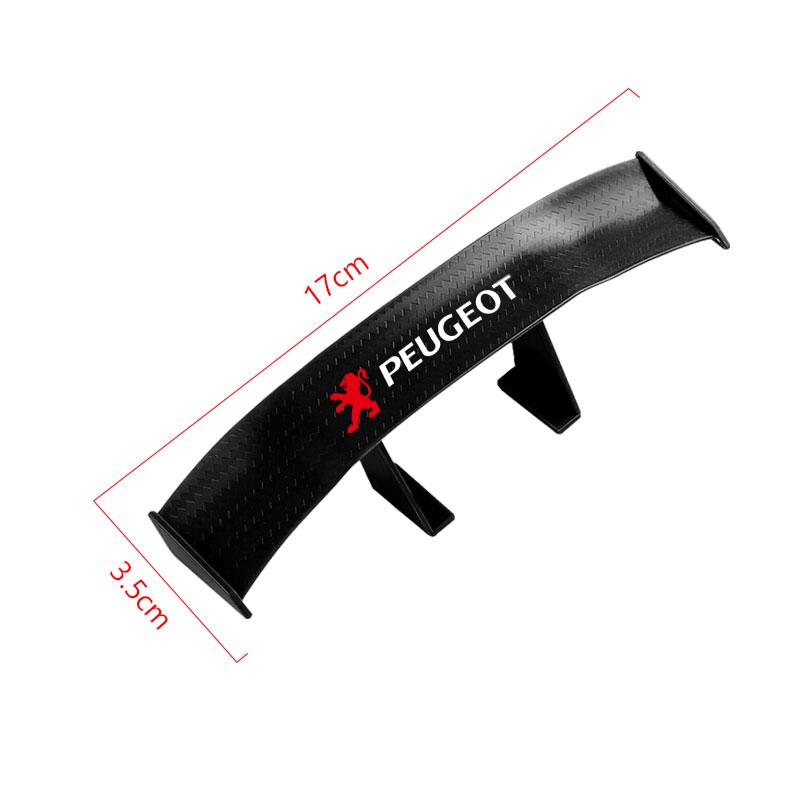 Spoiler Posteriore Auto Mini Spoiler Ala Piccolo Emblema Coda Adesivo Decorazione Per Peugeot 308 408 508 RCZ 208 3008 2008 206 207 108 406 407 408 206 207 307