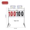Jun Ding Ying Stainless Steel Mobile Flip Scoreboard Set