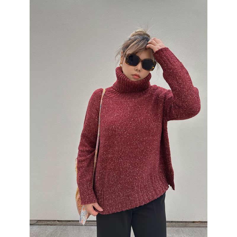 30% off Miss Biggie European and American Plus size Slimming Versatile Soft Glutinous Arabesquitic Fabric Loose Lapel Long sleeve Sweater