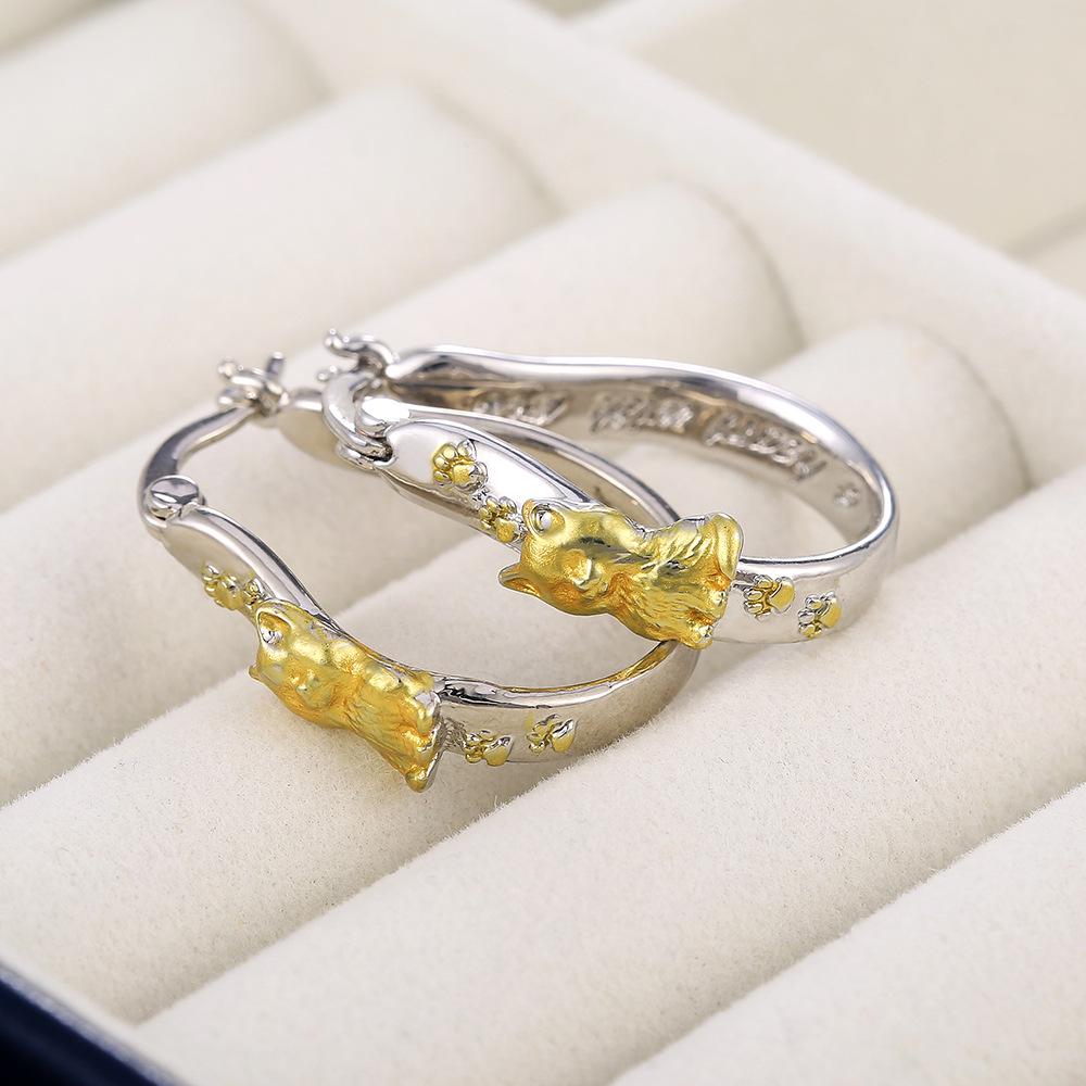 Huge Creative Cat Earrings, Women'S Versatile, Ear Buckle Ear Jewelry