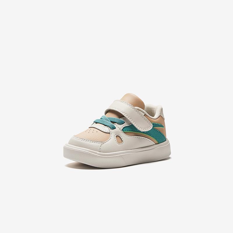 Anta Kids Synthetic Leather Trendy Comfortable Versatile Anti-Kick Lightweight Shock Absorbing Low-Top Walking Shoes Baby Shoes A12530013