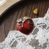 Squisiti Spille Spille Smaltate a Forma di Cuore di Fiori Vintage Eleganti da Donna Spille Distintivi Accessori Classici Vintage da Donna per Maglione Cappotto