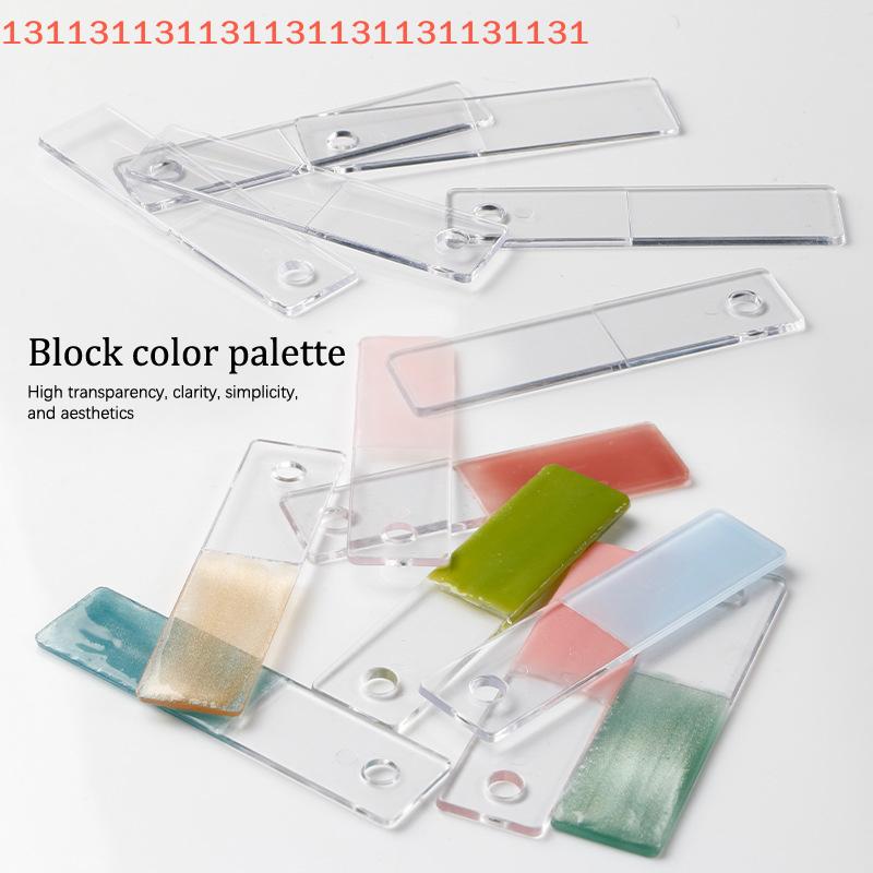 Nail Plate Template Plate Gel Polish Practice Making Manicure Rectangle Fake Nail Art Display Swatch UV Gel Nail Tips Color Card