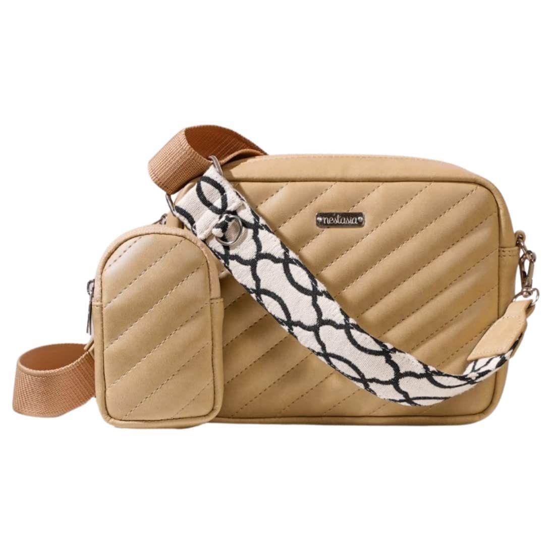 Стильная женская сумка-слинг из веганской кожи ручной работы с мешочком для монет | — фото 2