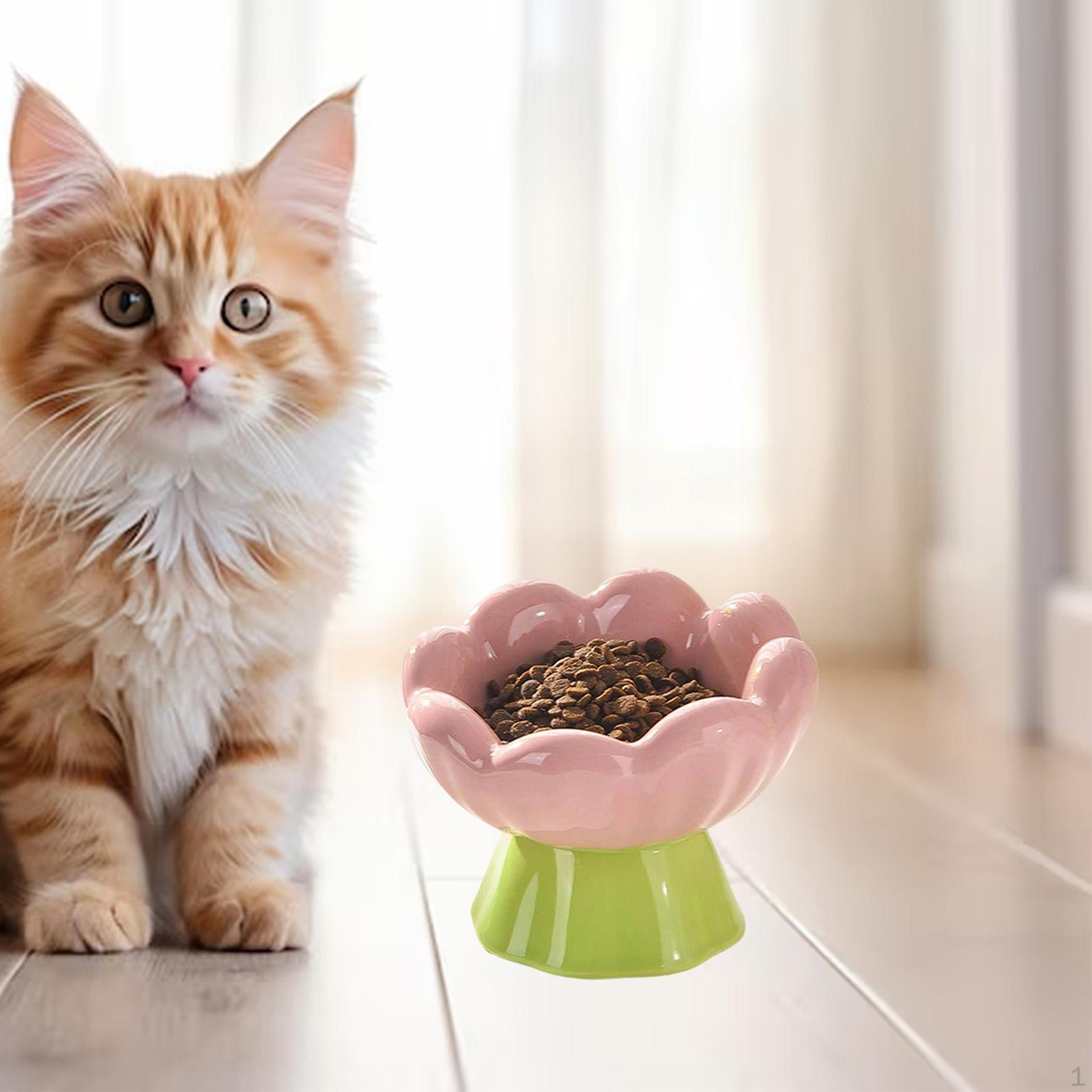 

Керамическая приподнятая миска для домашних животных для маленьких и средних собак, котят Tall Bowl