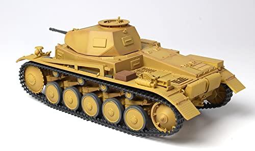 PLATZ/MONO Dragon 1/35 Scale Tanks of the World 2 German Army Panzer II Ausf. F Afrika Korps Plastic Model Kit MD002
