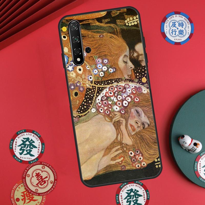 Kiss by Gustav Klimt For Huawei Nova Y73 Y72 Y61 Y91 Y90 Y70 Y60 12s 12i 11i 8i 9 10 SE P60 Pro P30 P40 Lite Case