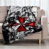 Resident Evil Theme Printed Blanket - Perfect for Couch, Bed, Travel & Outdoor Use | Machine Washable, Cozy & Durable.