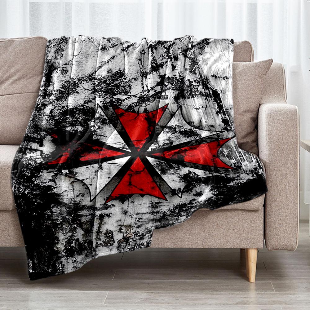 Resident Evil Theme Printed Blanket - Perfect for Couch, Bed, Travel & Outdoor Use | Machine Washable, Cozy & Durable.