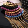 Cool Rivet Shoulder Badges Breastpin Jacket Vintage Brooch Club Tassel Chain Epaulette  Gift
