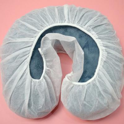 10Pcs /Pack Portable Disposable Headrest Covers Elastic Non-woven Face Rest Cradle Covers White Travel Pillowcase