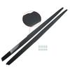 2X Carbon Fiber Look ABS Side Skirts Panel Extension Lip For BMW F10 528i 11-16