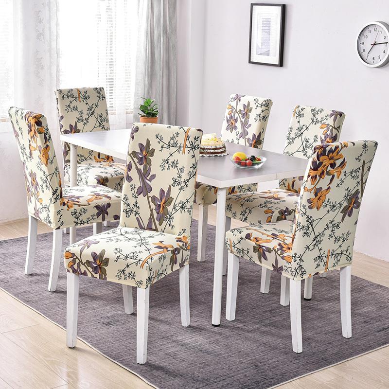 34 Colors For Choice Stretch Chair Cover Big Elasticity Cheap Printed Seat Chair Cover For Dining Room Wedding Banquet Party