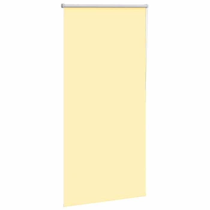 VidaXL Store enrouleur occultant jaune largeur du tissu 60,7 cm, store de jour et de nuit, store de cuisine, store enrouleur 4012031
