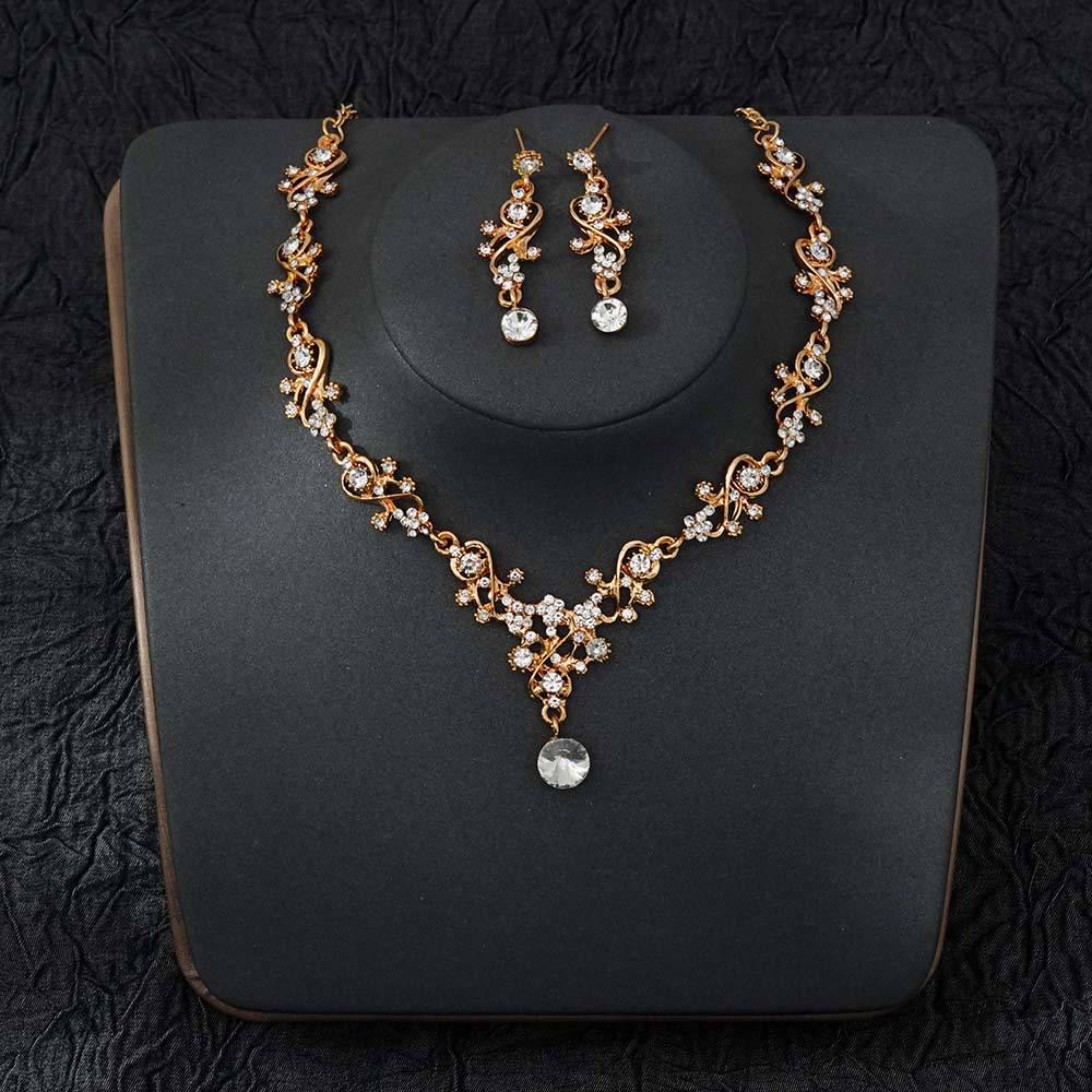 Bridal Jewelry Set: Necklace & Earrings for Wedding or Party