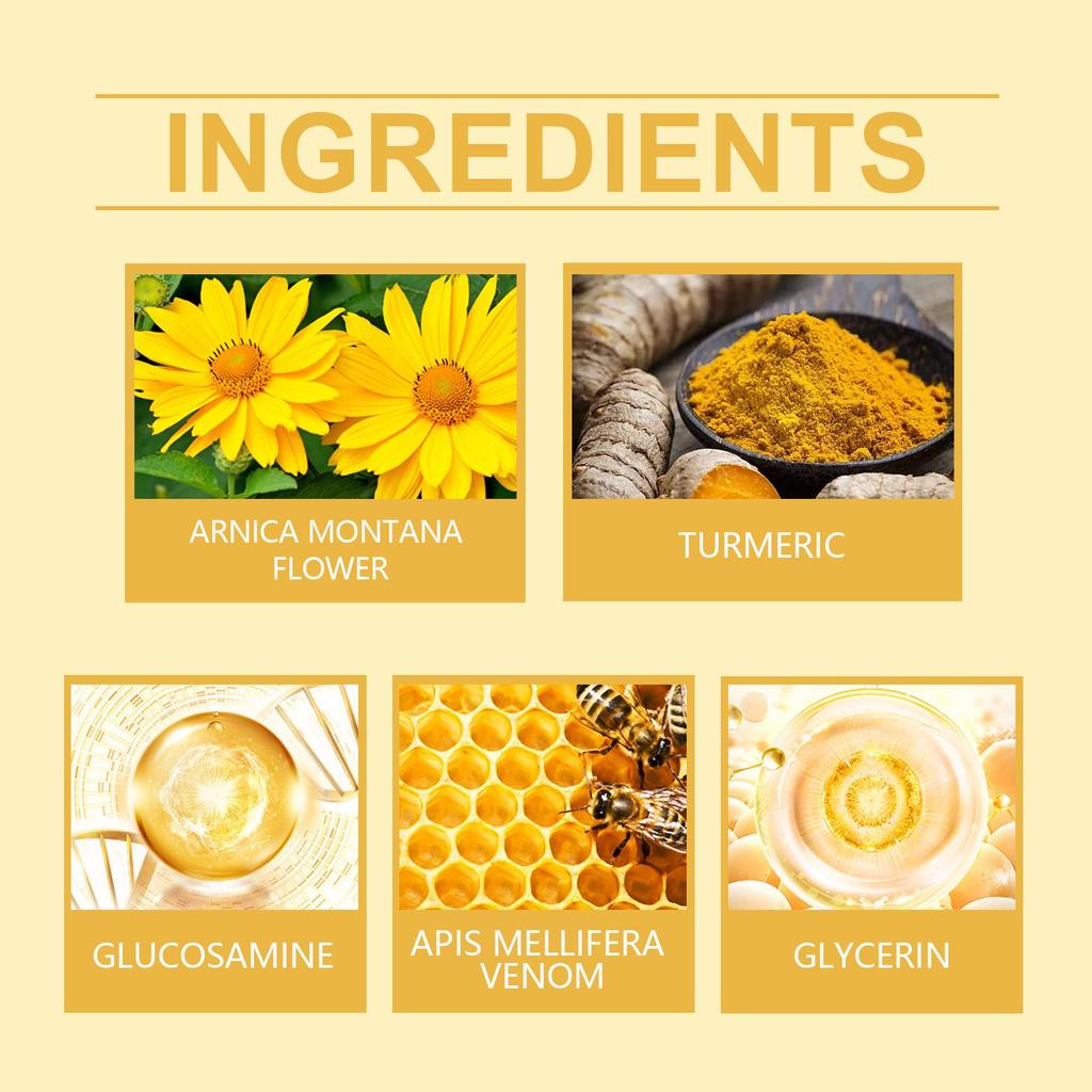 100g Bee Venom Joint Care Cream Relieve Back Wrist Knee Joint Discomfort Daily Massage Care Cream