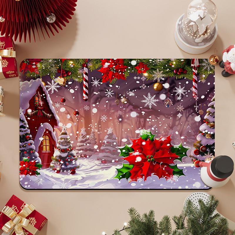 

Ванная комната Diatom Mud Быстросохнущие коврики для ног Ковры для ванной Коврики для ванной Противоскользящие впитывающие туалеты, прочные двери 40 * 60CM