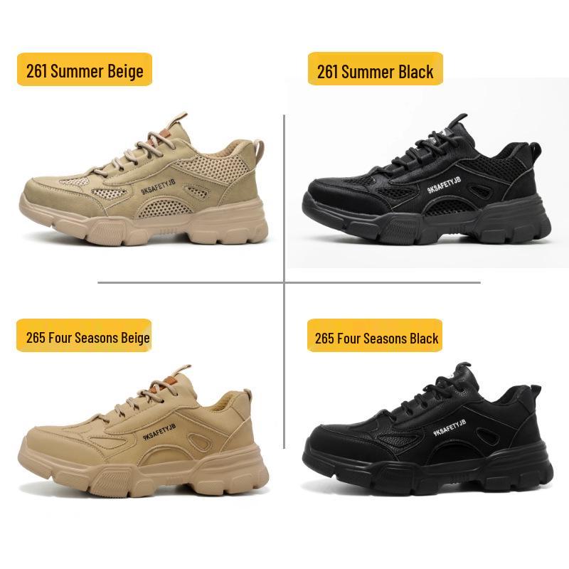 Unisex Steel Toe Work Shoes: Breathable, Wear-Resistant, Anti-Smash, Anti-Puncture, Comfortable for Long Standing