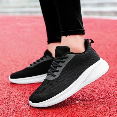Commerce extérieur 2025 chaussures de sport décontractées en maille respirante pour hommes populaires, légères, à absorption de chocs, à tête large, à forme large