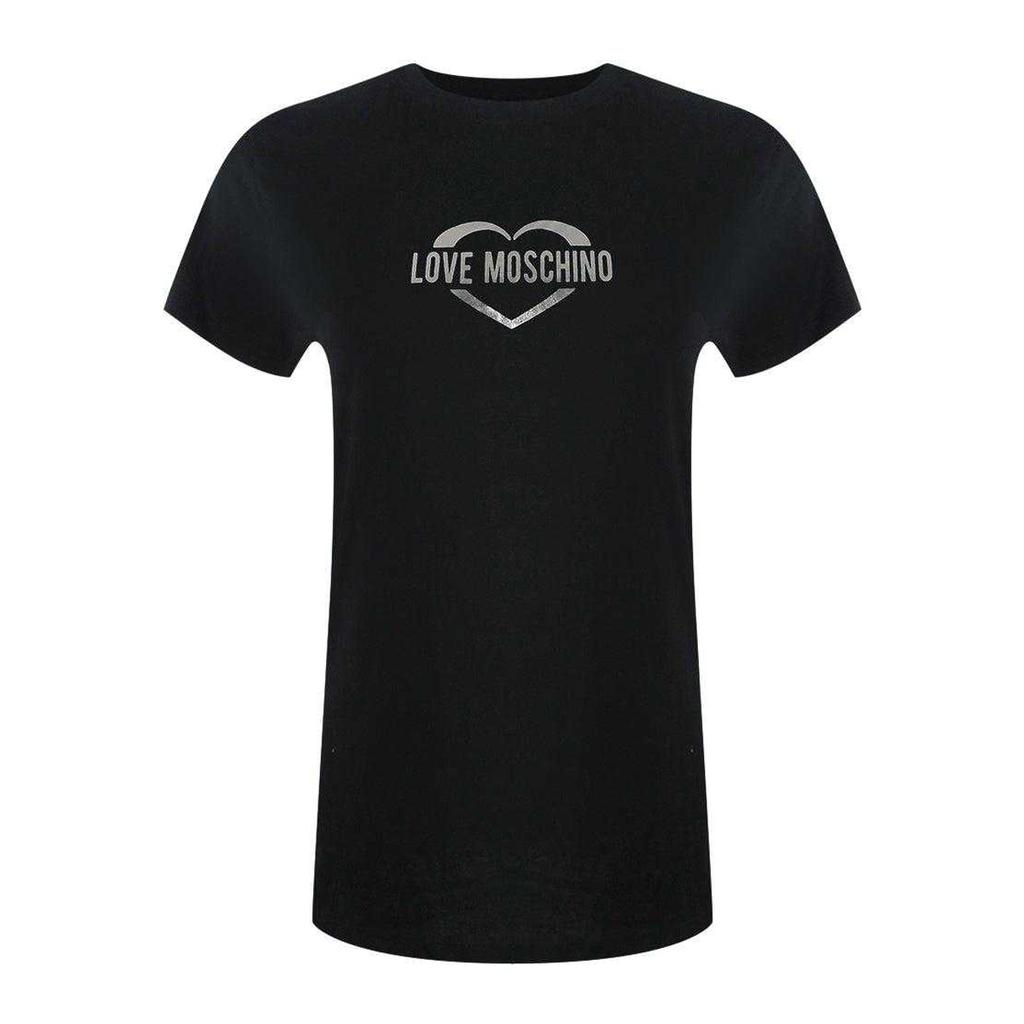 Love Moschino Womens/Ladies Shiny Heart Cotton Slim T-Shirt