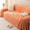 Autumn and Winter Thickened Plush Sofa Towel Solid Color High-end Anti-cat Scratch Sofa Cover Universal Sofa Cover Cloth Cream Style