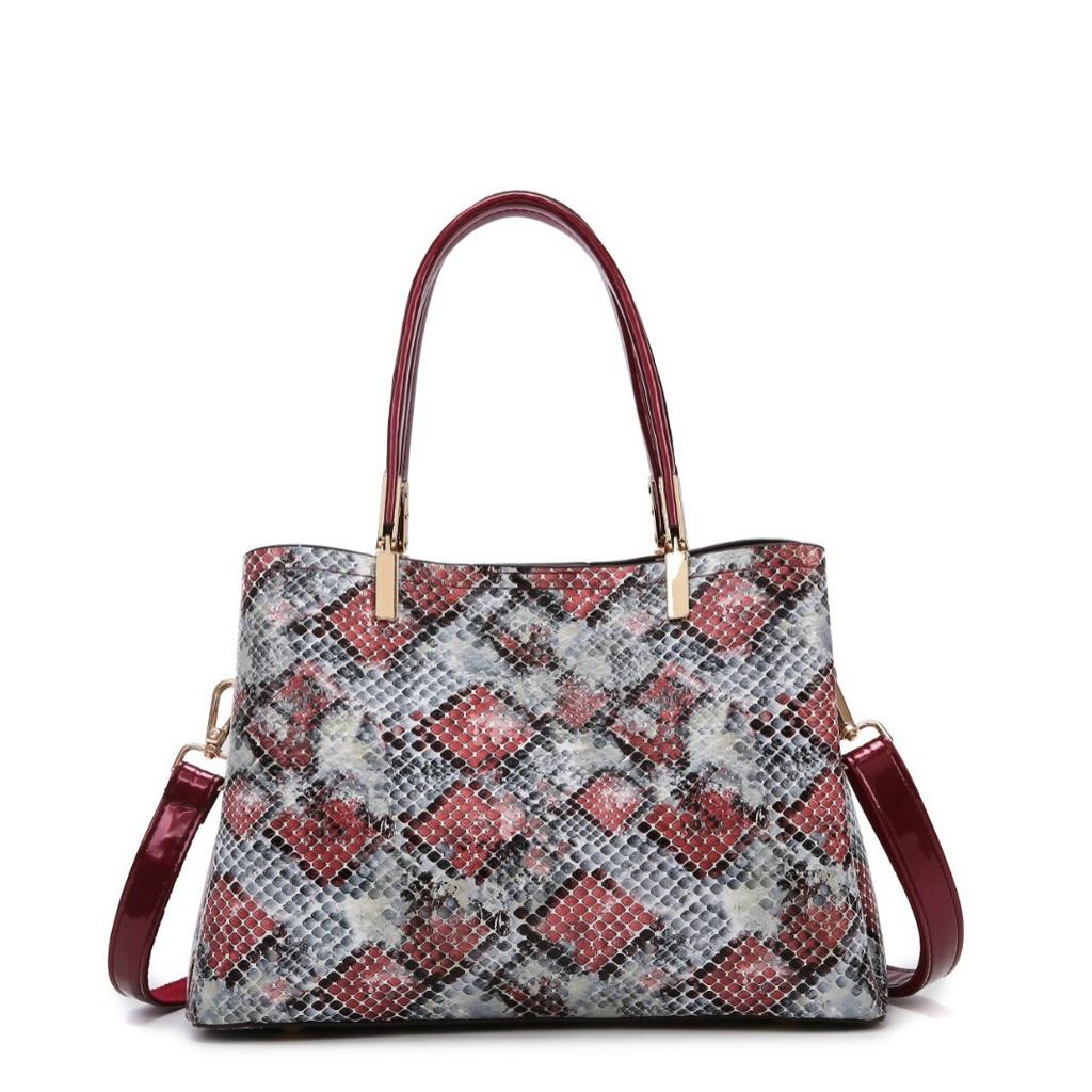 Cross-border Fashion Snake Pattern Women's Handbag New Urban Simple Casual Shoulder Crossbody Bag Wholesale