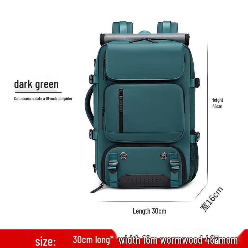 Men's Multifunctional Large Capacity Water-Resistant Outdoor Travel/Camping Backpack and Crossbody Bag