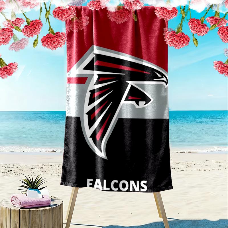 Atlanta Falcons Print Beach Towel, Large Soft Quick Dry Towel for Beach Camping Swimming