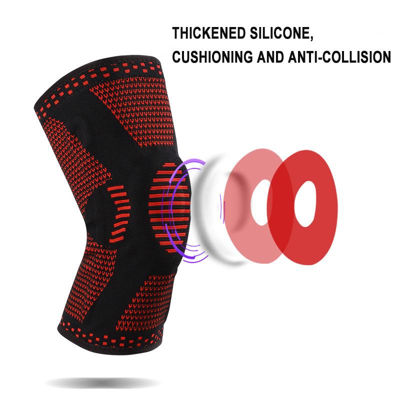 1PCS Professional Compression Knee Brace Support Protector For Arthritis Relief Joint Pain Sport Knee Pads Running Basketball