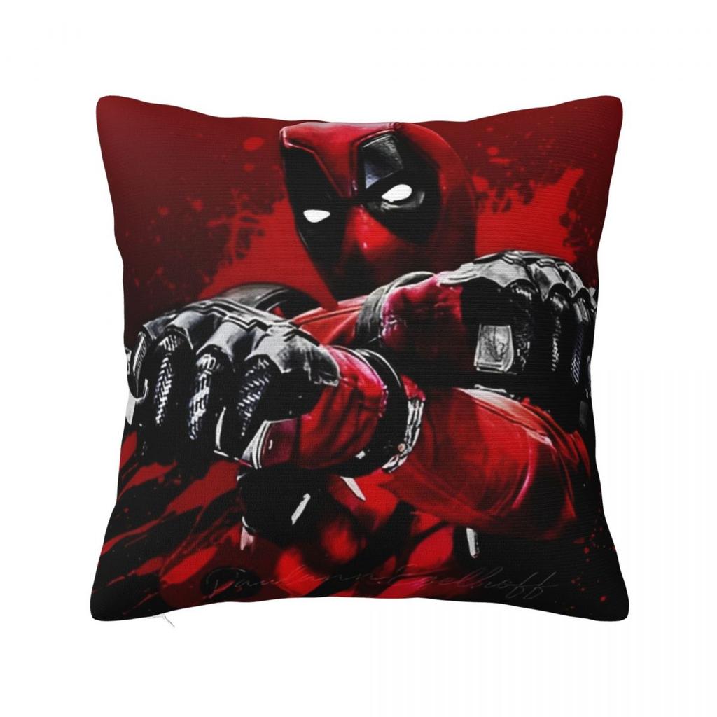 Deadpool Pillowcase Printing Polyester Cushion Cover Decorations Throw Pillow Case Cover Chair Square