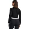 FILA Golf Series Simple Classic Versatile Casual Sports Comfortable Knitted Long Sleeve Sweater Women sweater Deep-Black A11W615403FBK