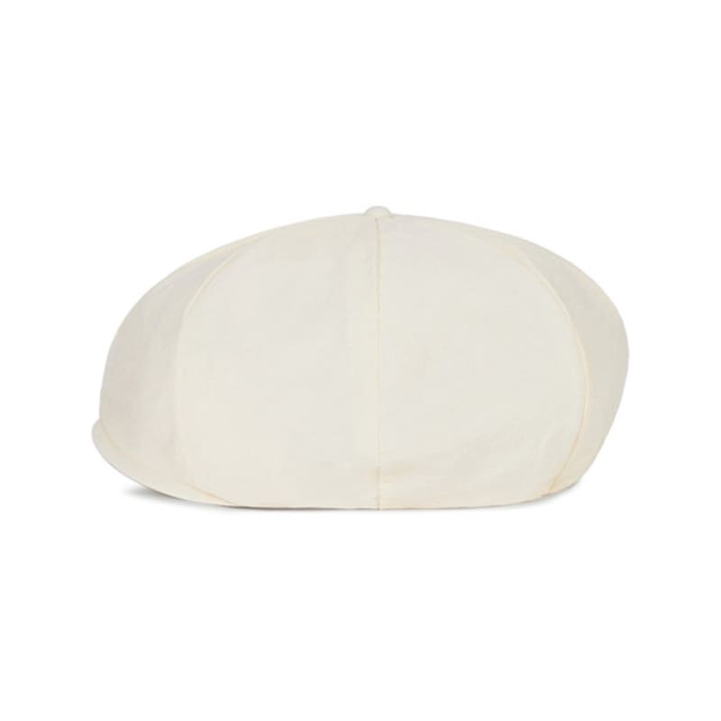 VARZAR VA Curved Logo Easy Fit Newsboy Cap Cream