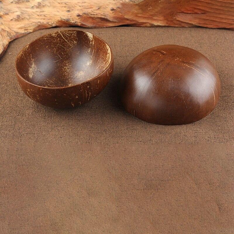 5 Pieces Coconut Bowl Rice Salad Pasta Soup Wooden Bowl Wooden Fruit Bowl Set Handmade | Bowls