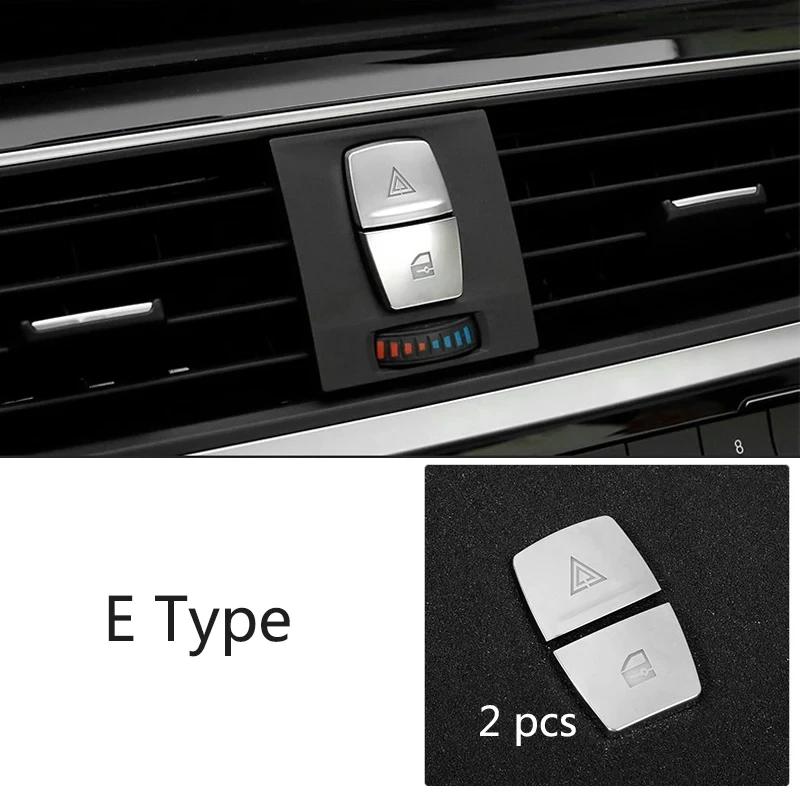 Chrome Door Window Glass Lifter Switch Button Cover Trim Decal Car Styling For BMW 1 3 4 Series F20 F21 F22 F23 F30 F31 F34 F36