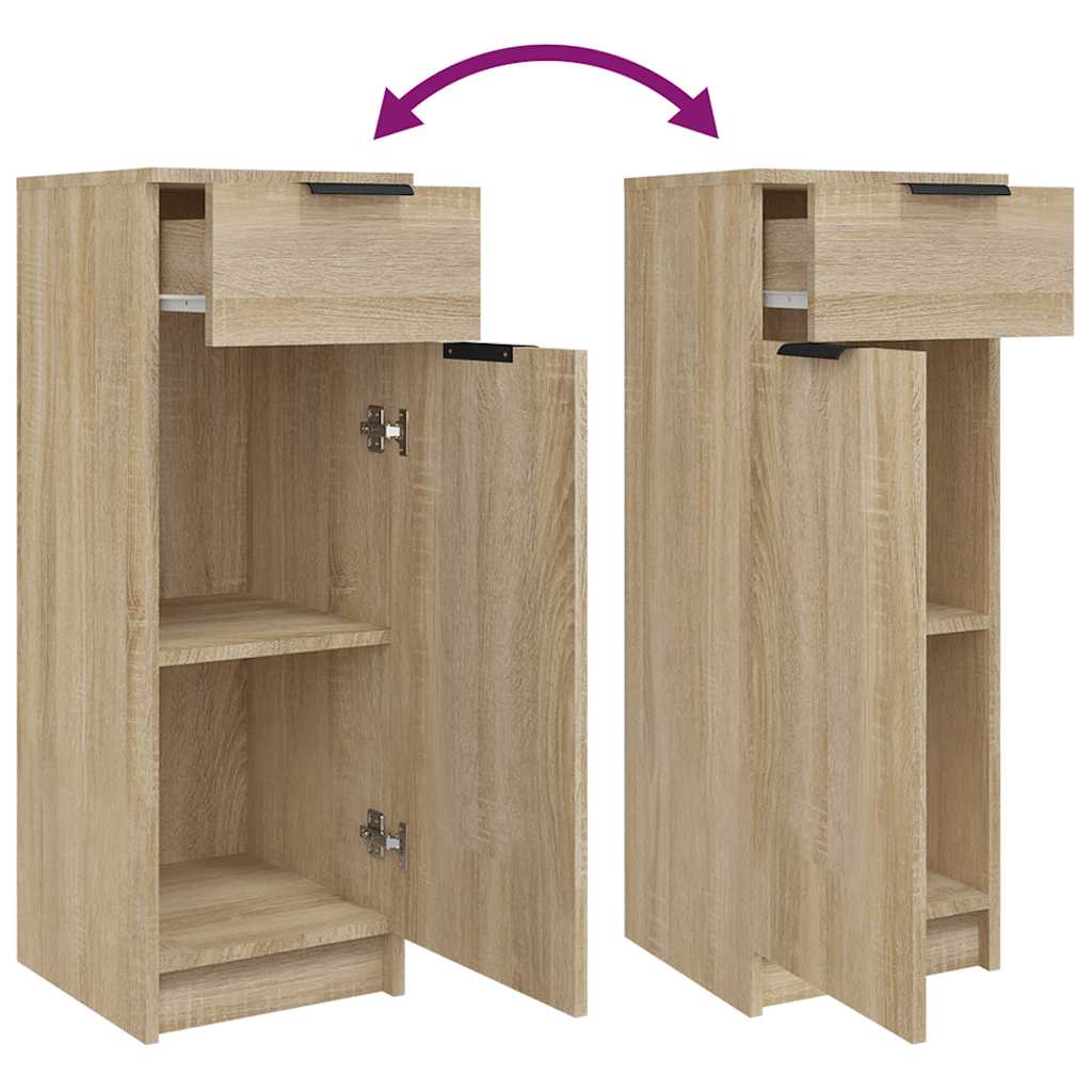 Badschrank Sonoma-Eiche 32x34x90 Cm Holzwerkstoff