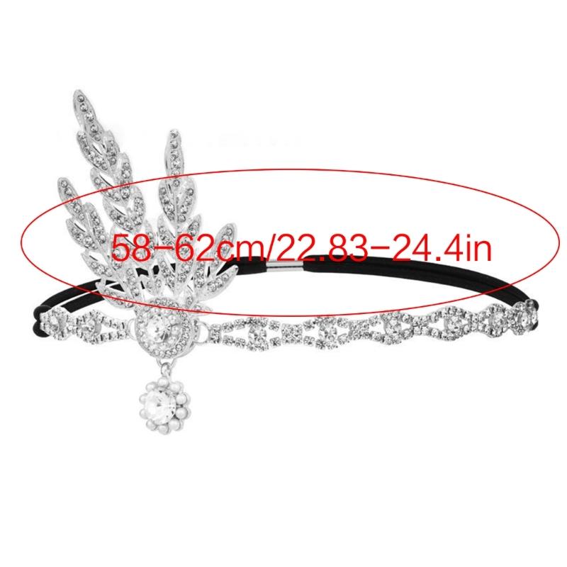 Frauen Tanzparty Stirnband Dekorative Strasssteine Tiara Haarband Formeller Kopfschmuck Erwachsenwerden Zeremonie Charme Kopfschmuck